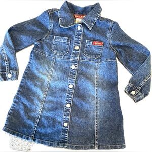 Guess Jeans denim long sleeve dress in 4t